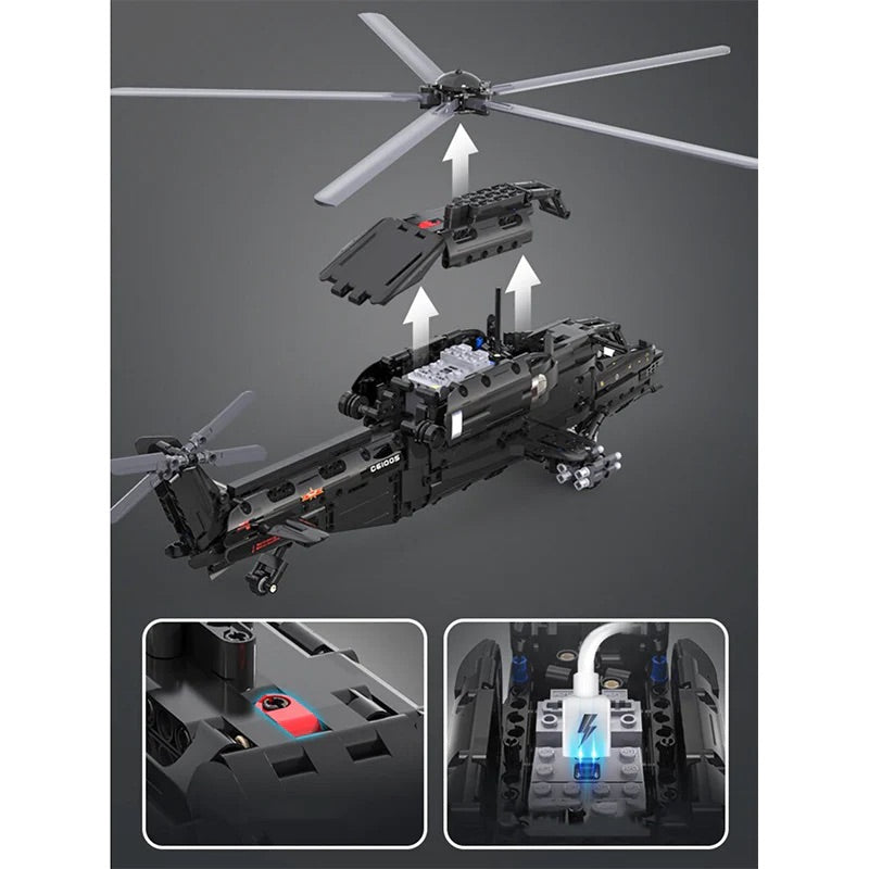 Remote Controlled CAIC Z-10 Helicopter | 992pcs