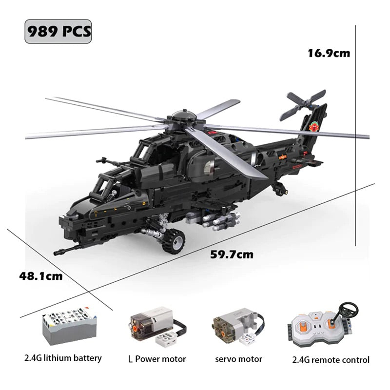 Remote Controlled CAIC Z-10 Helicopter | 992pcs