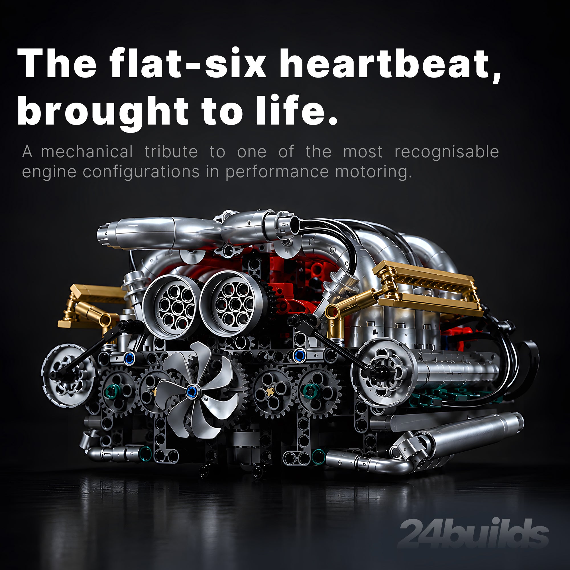 Motorised German Flat-Six Engine