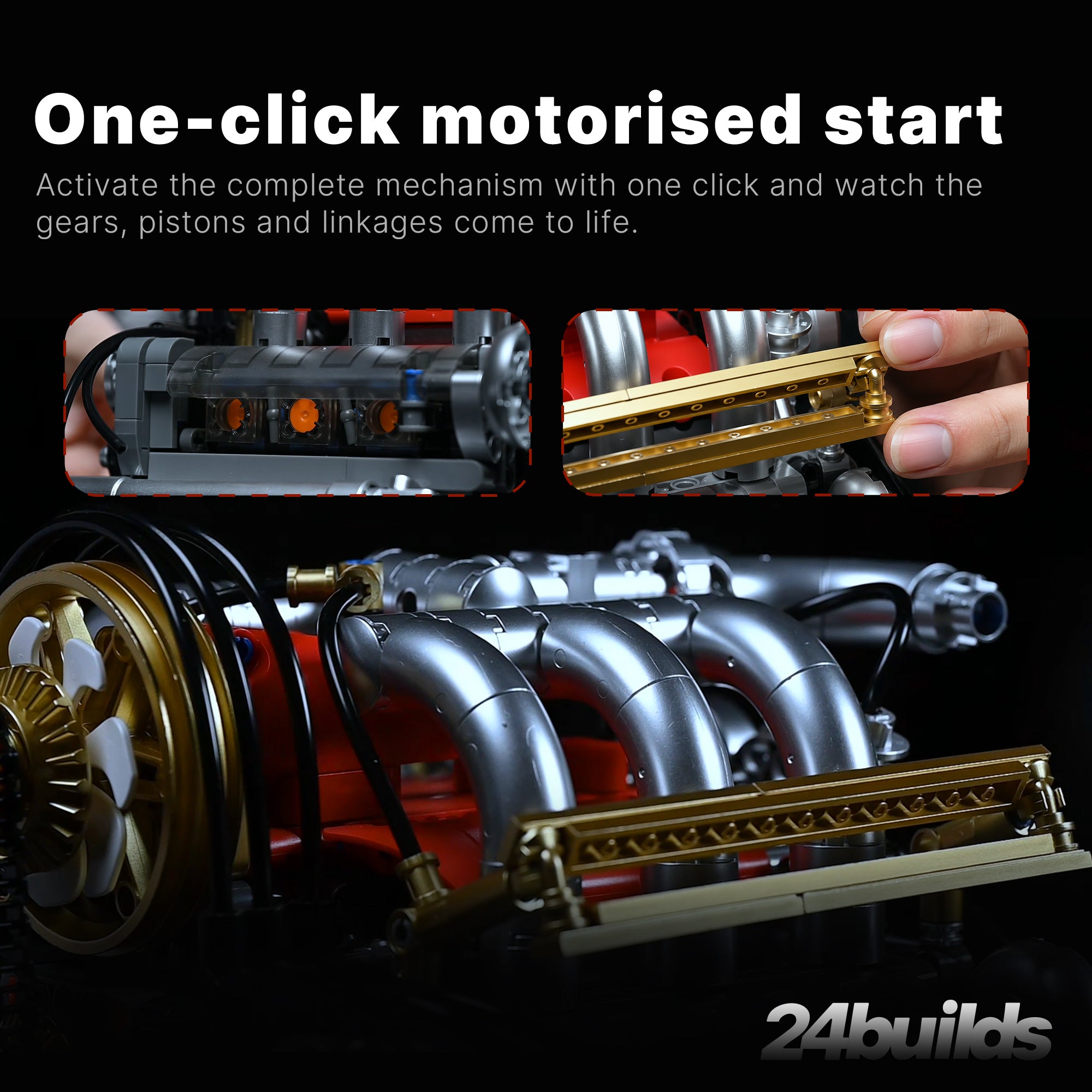 Motorised German Flat-Six Engine
