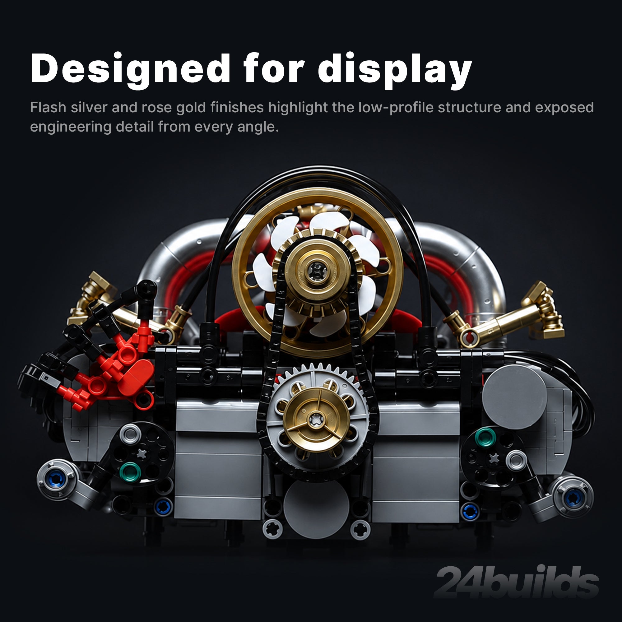 Motorised German Flat-Six Engine