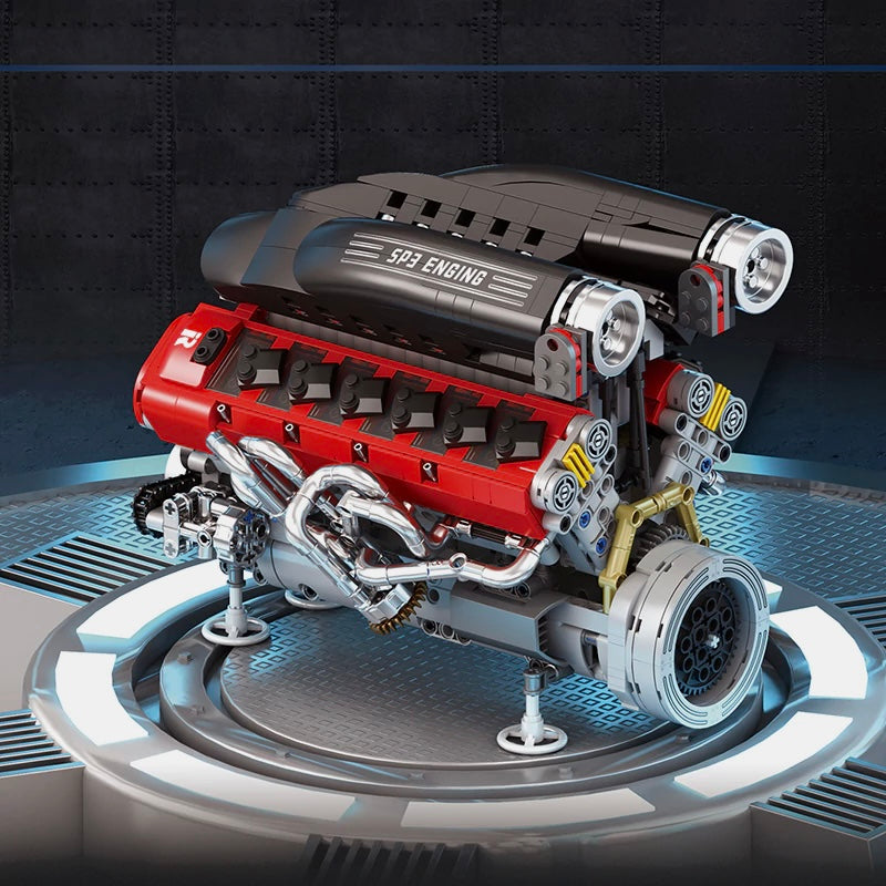 Italian V12 Hypercar Engine | 1240pcs