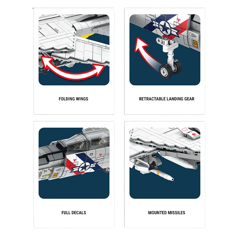 F-14 Tomcat | 1602pcs