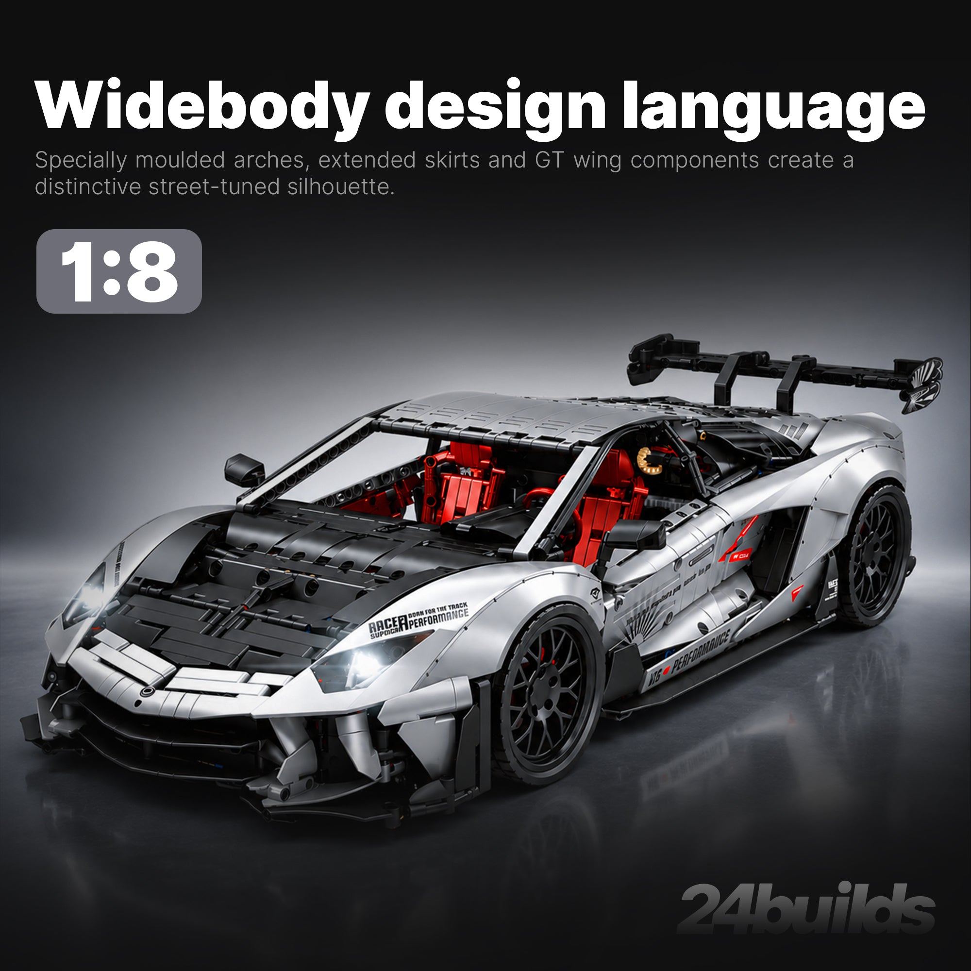 Chrome Bull Widebody Supercar