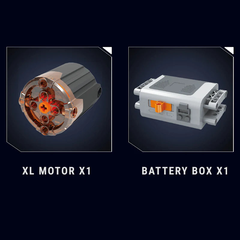 Motorised Italian V8 Engine | 2717pcs