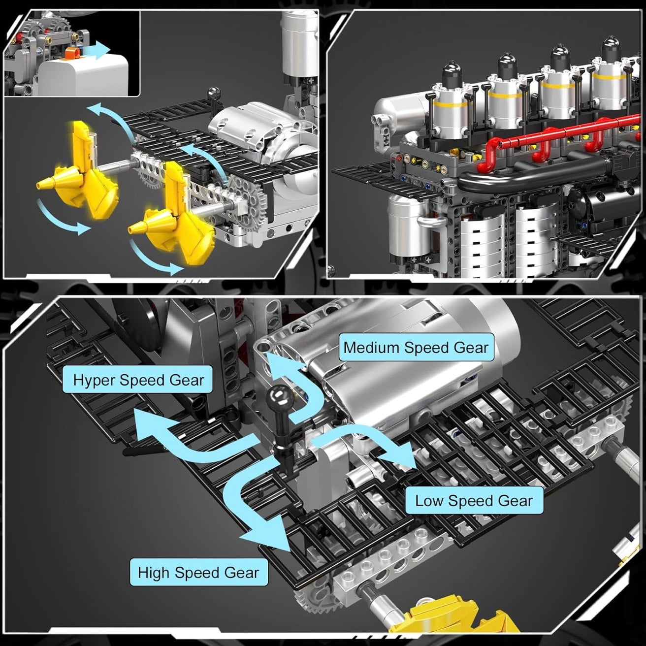 Dual Propeller Maritime Diesel Engine | 3222pcs
