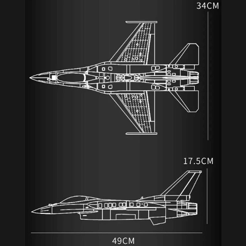 F-16 Fighter Jet | 1462pcs