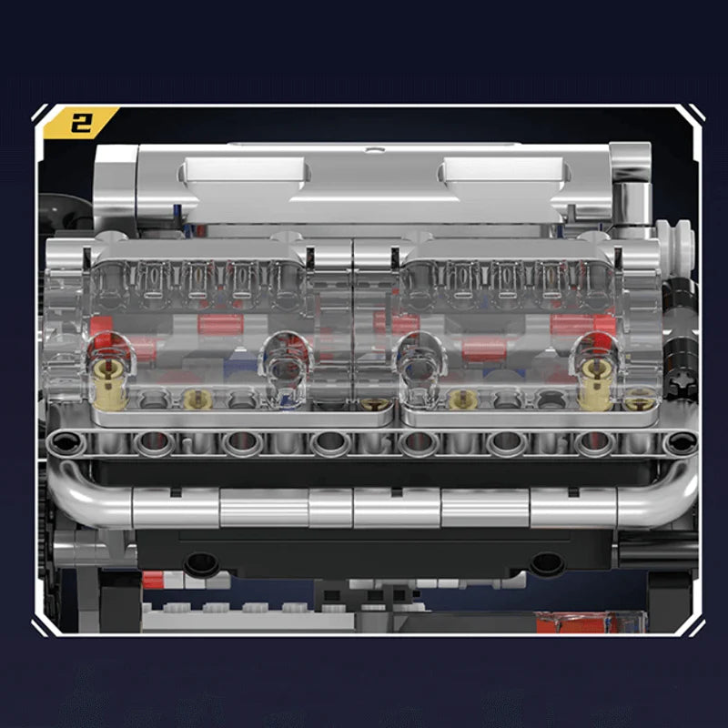 Motorised V8 Engine | 534pcs