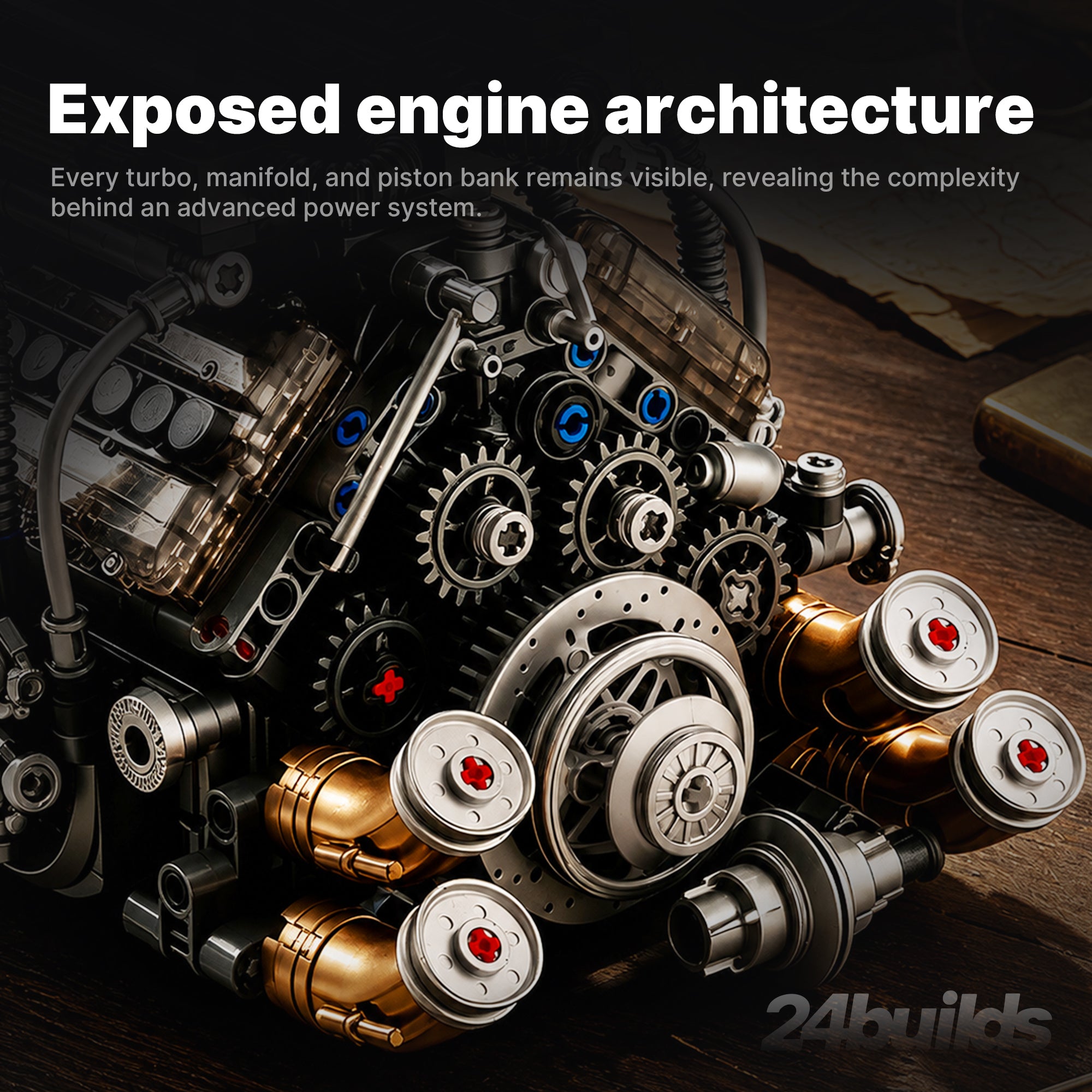 Motorised W16 Quad-Turbo Engine