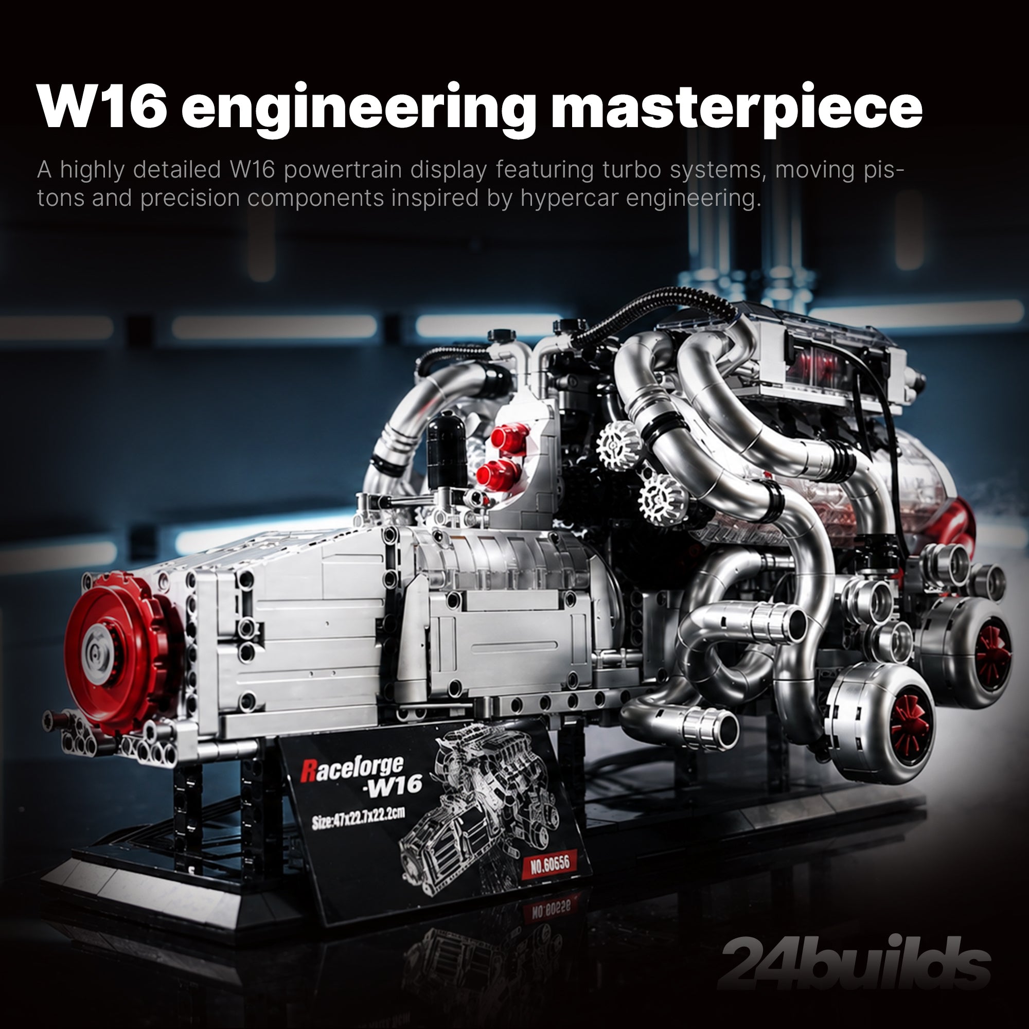 Motorised W16 Powertrain Engine