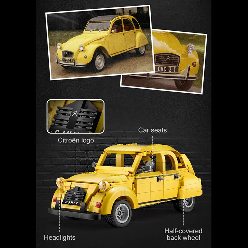 Remote Controlled Citroën 2CV | 1238pcs