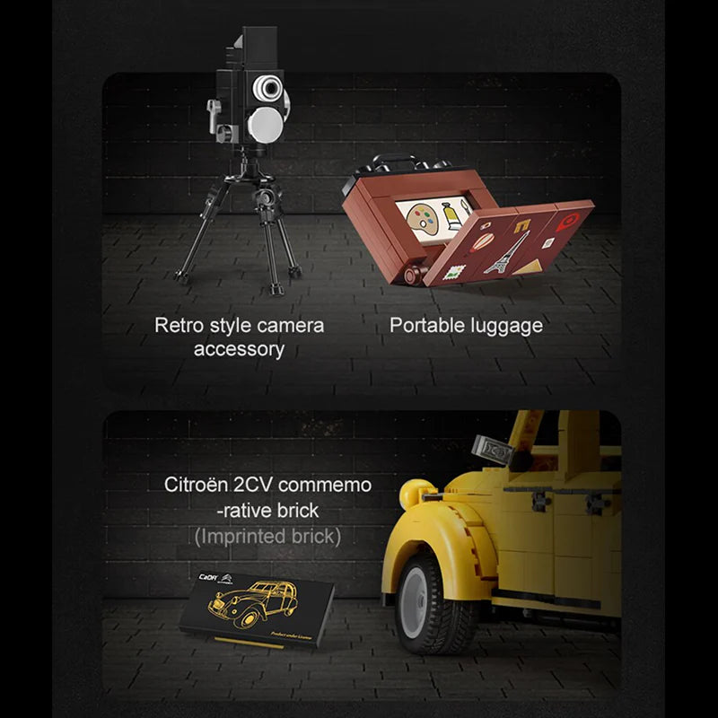Remote Controlled Citroën 2CV | 1238pcs