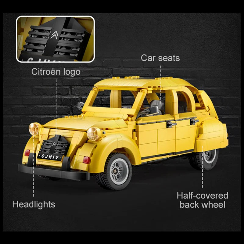 Remote Controlled Citroën 2CV | 1238pcs