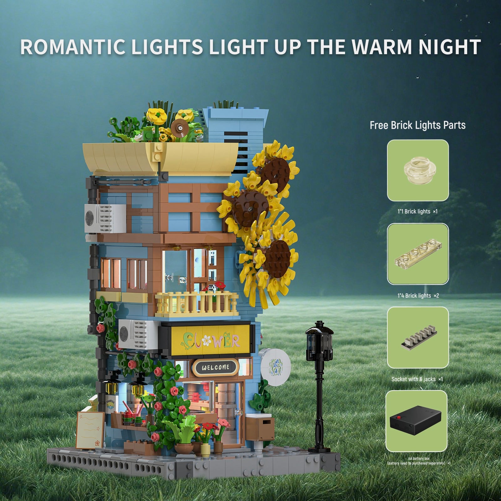 The Sunflower House | 1582pcs