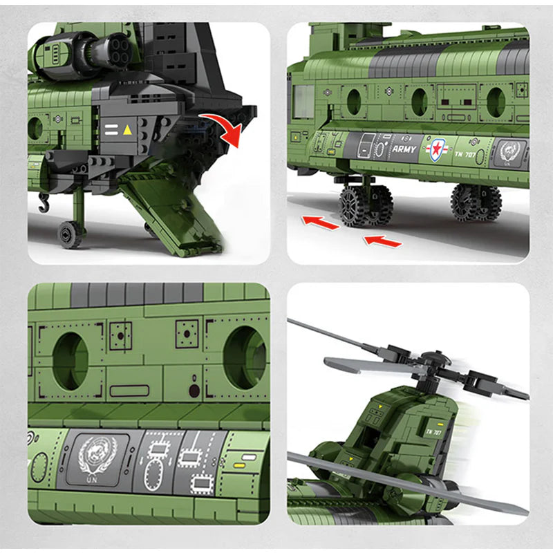CH-47 Transport Helicopter | 1622pcs