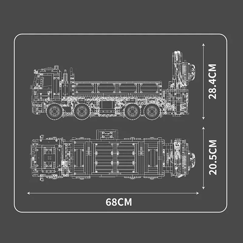 Remote Controlled Crane Truck | 4012pcs
