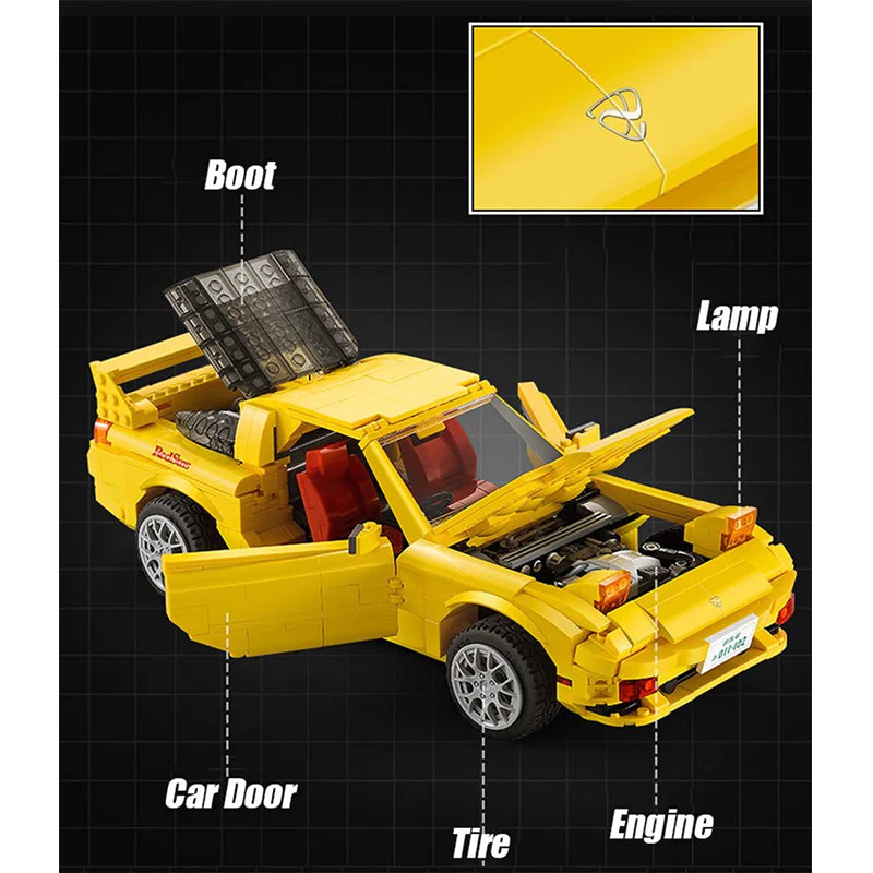 Initial D FD3S RX-7 | 1655pcs