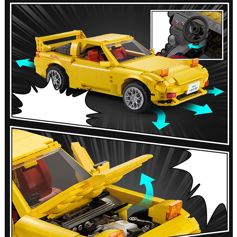 Initial D FD3S RX-7 | 1655pcs