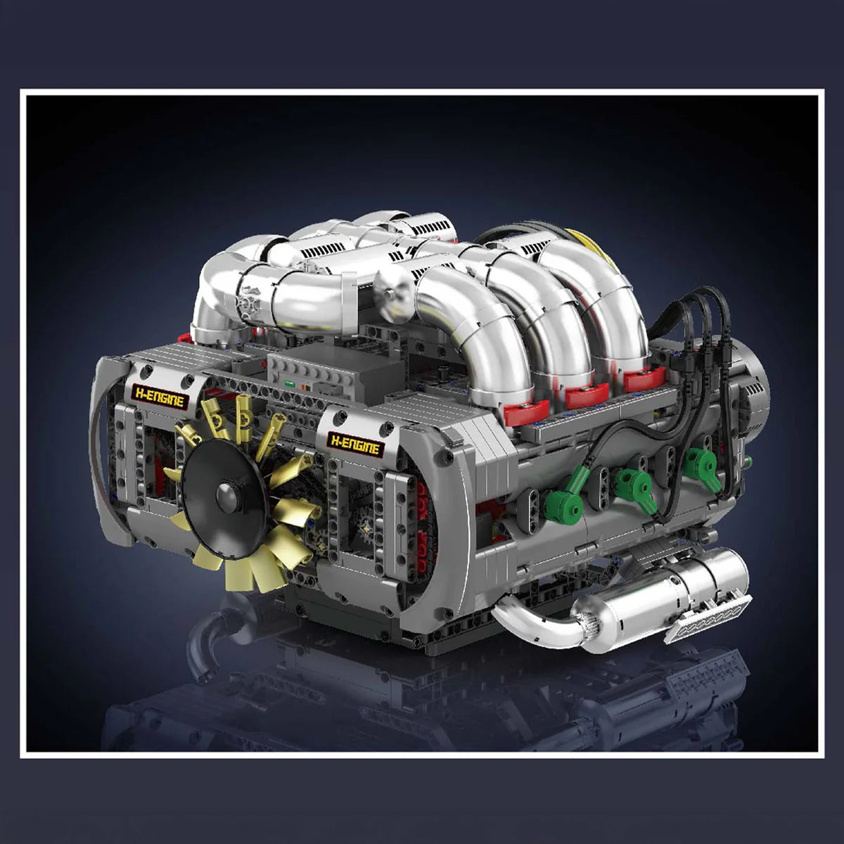 Motorised Flat 6 Engine | 2376pcs