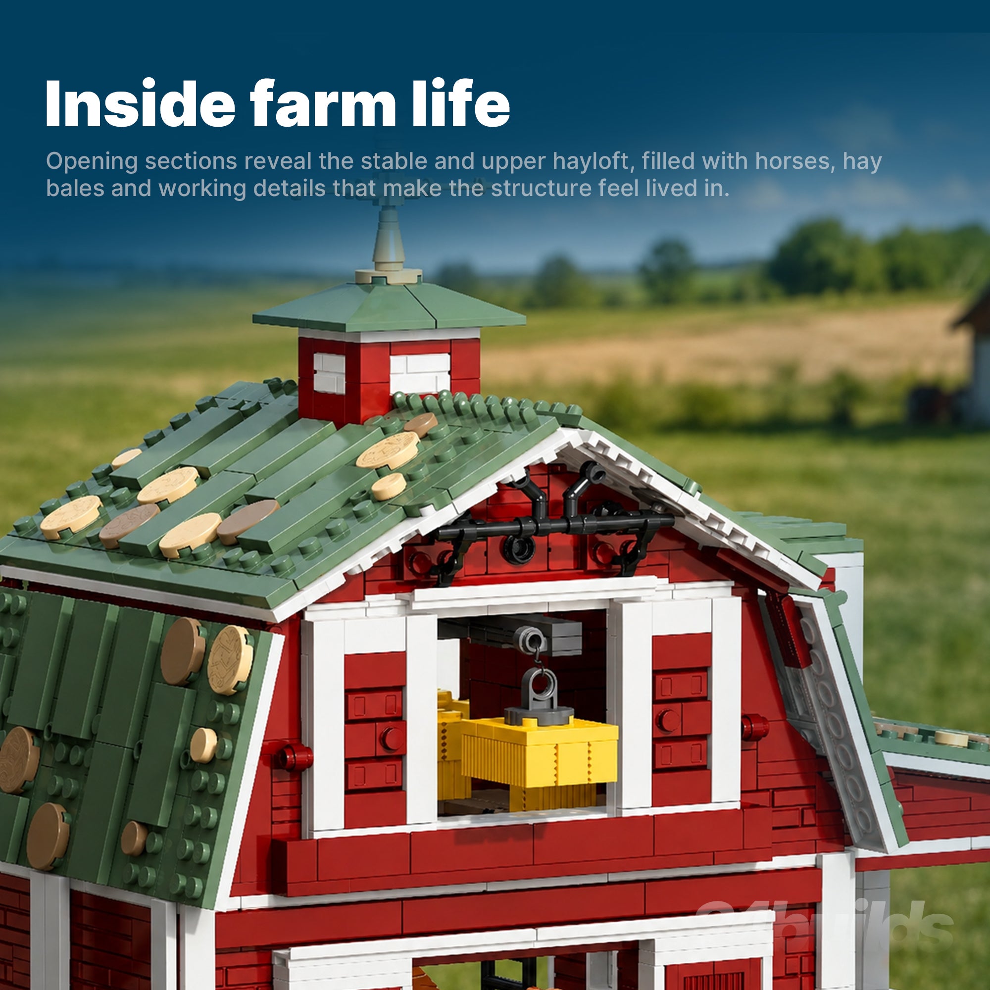 Rustic Barn Farm Scene