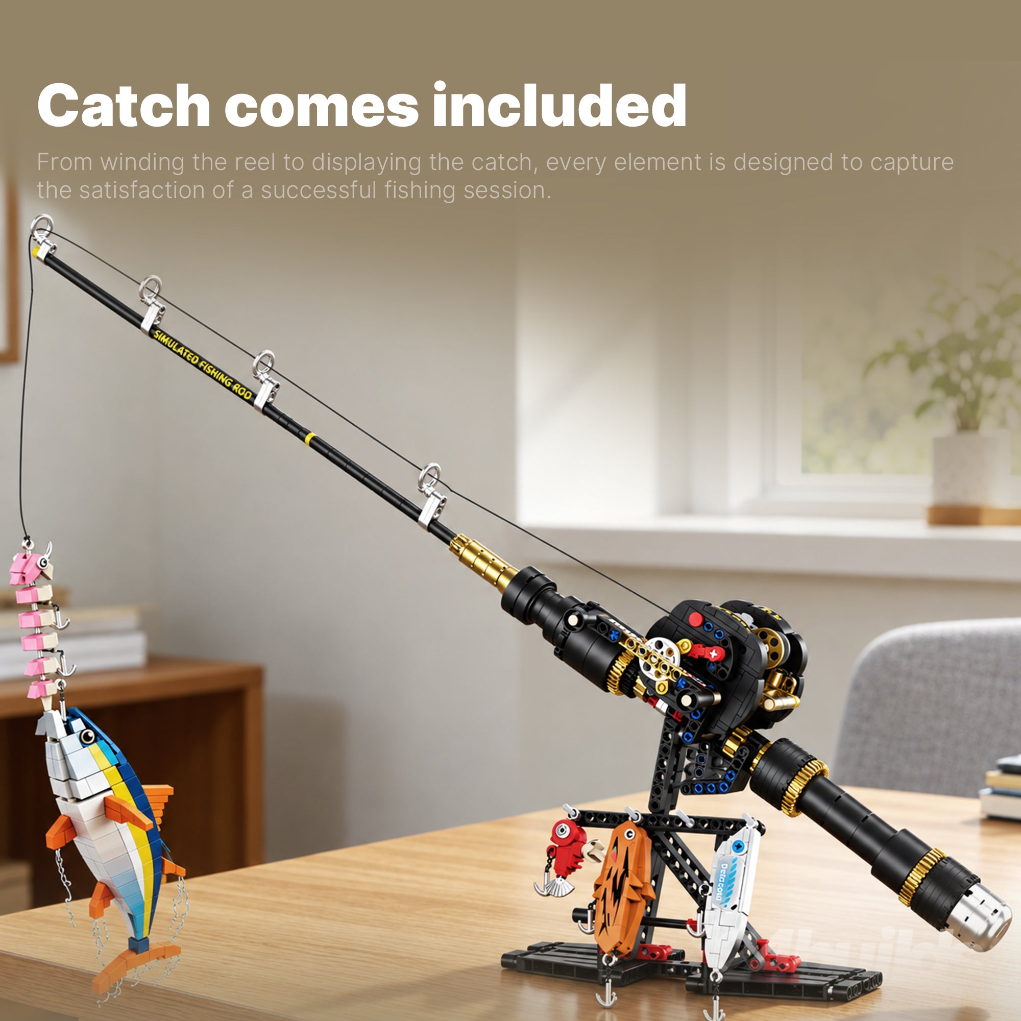 Drum Reel Fishing Rod