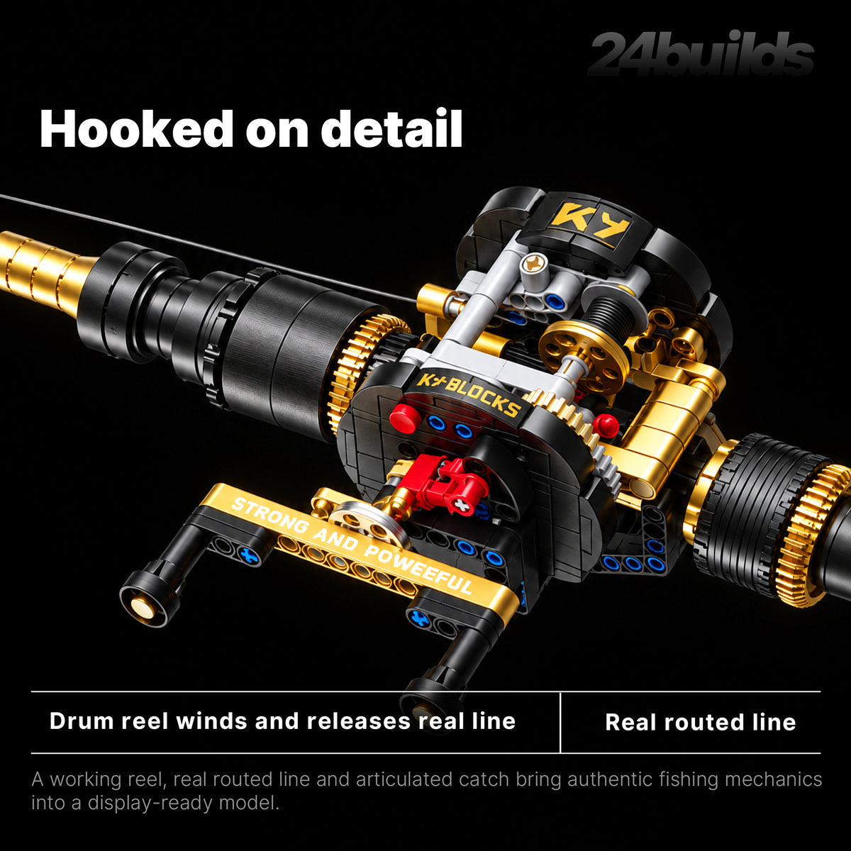 Drum Reel Fishing Rod