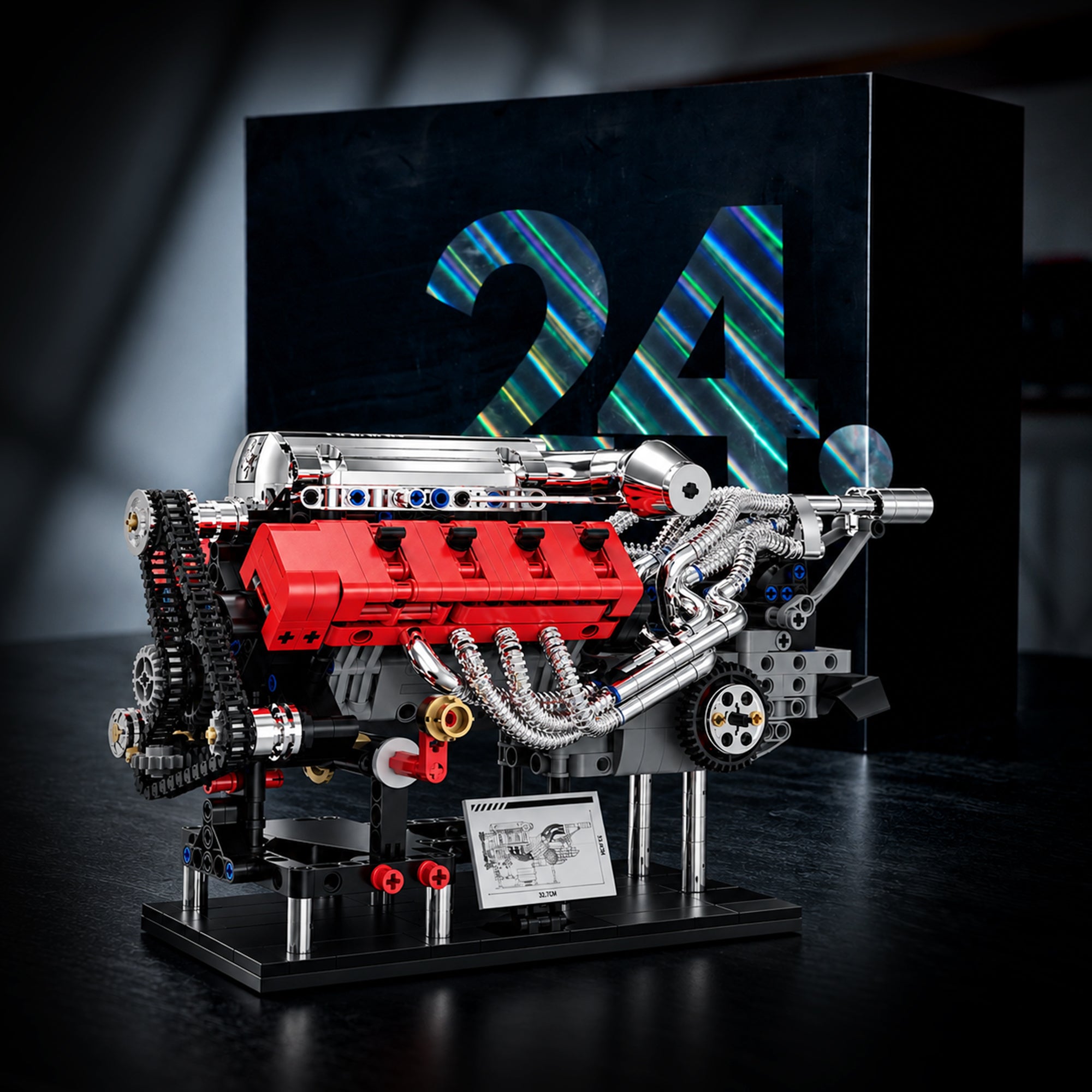 Hand Cranked V8 Engine