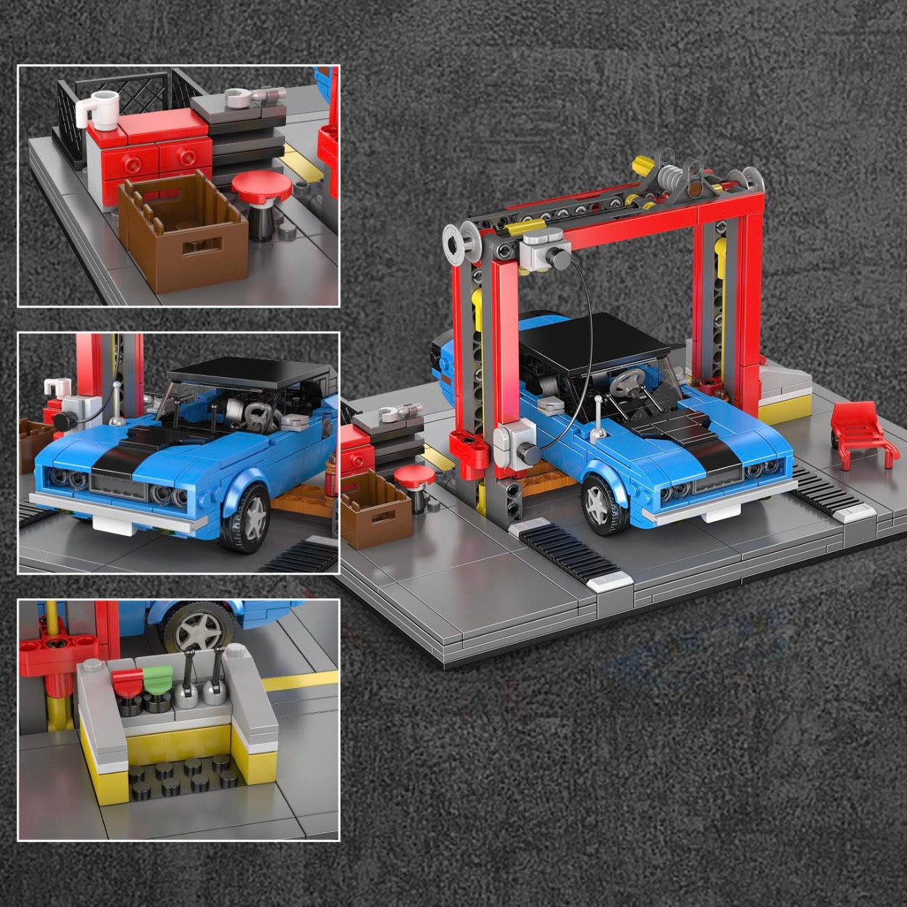 70s American Auto Repair Shop | 856pcs