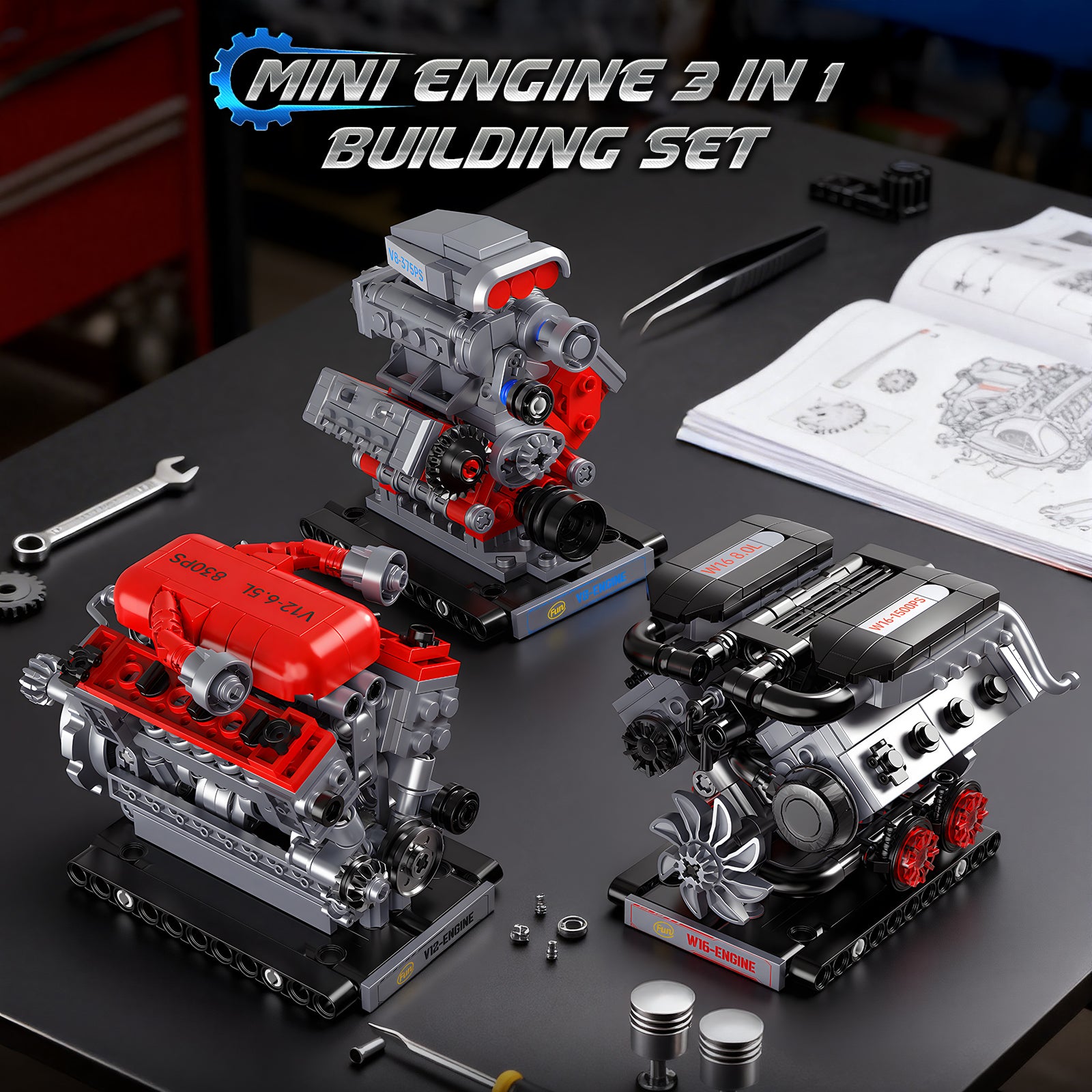 Motorised Hypercar Engine Trio