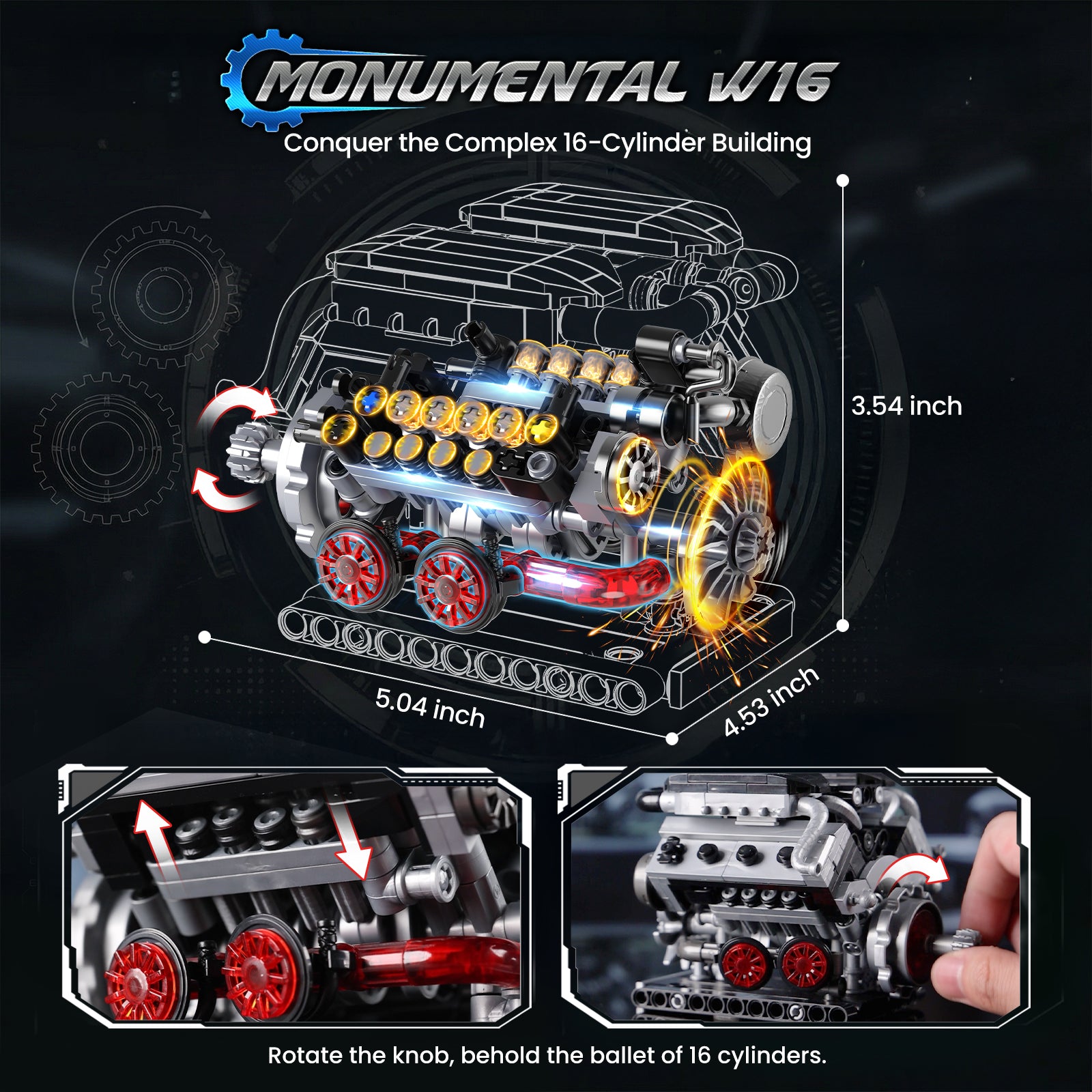 Motorised Hypercar Engine Trio