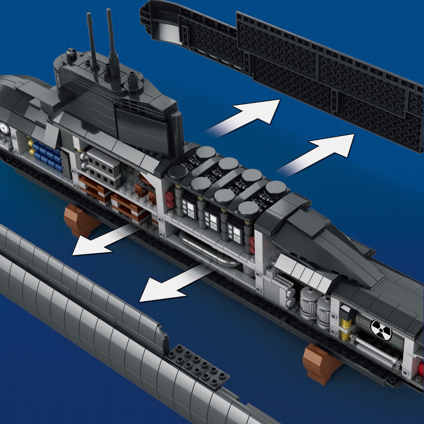 Nuclear Submarine | 1498pcs