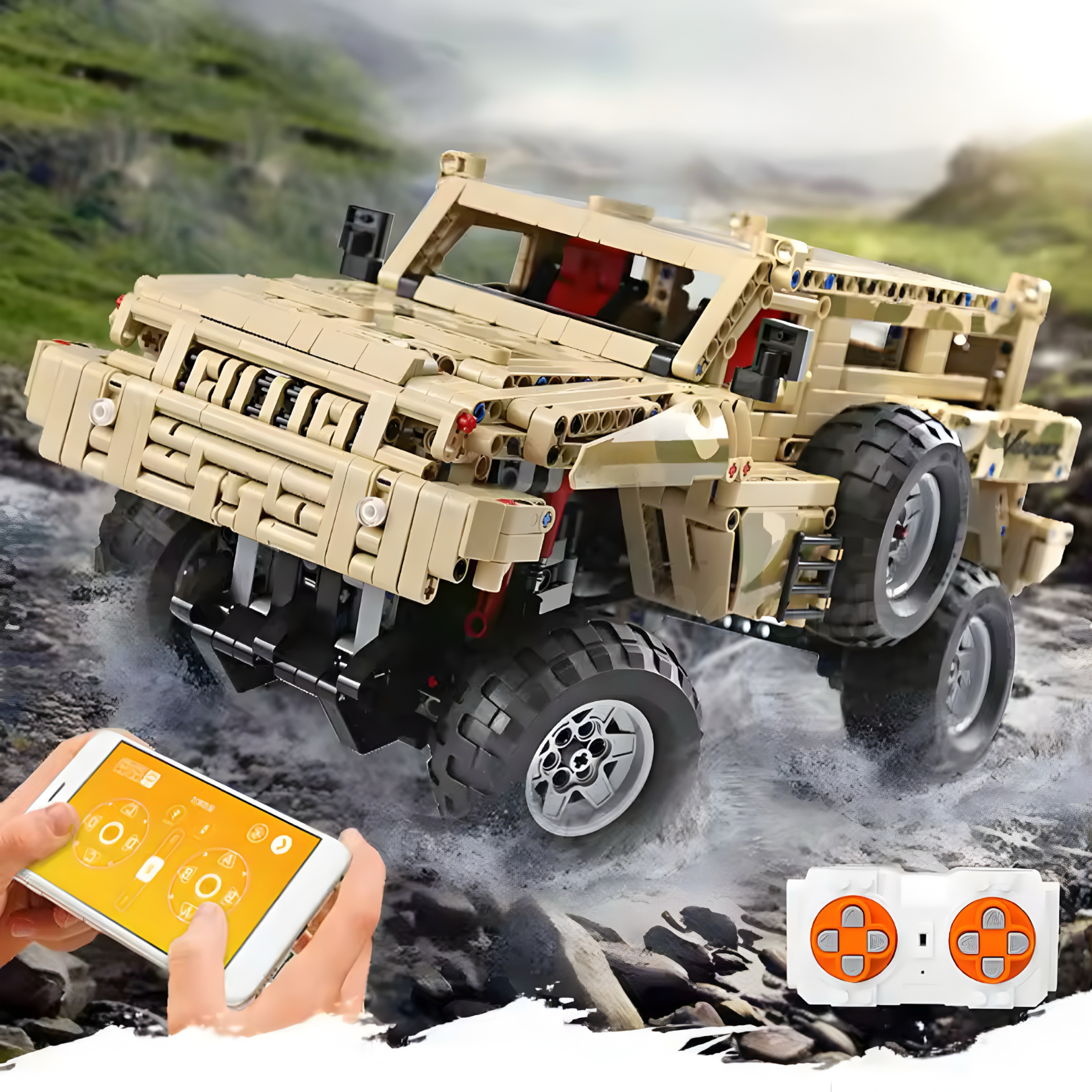Remote Controlled Military 4x4 | 2032pcs