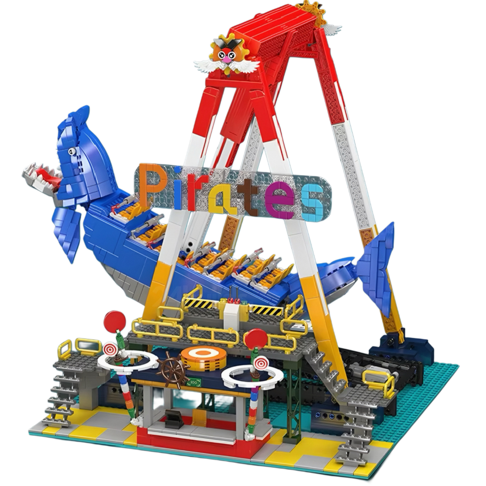 Motorised Shark Swing Ride | 1922pcs