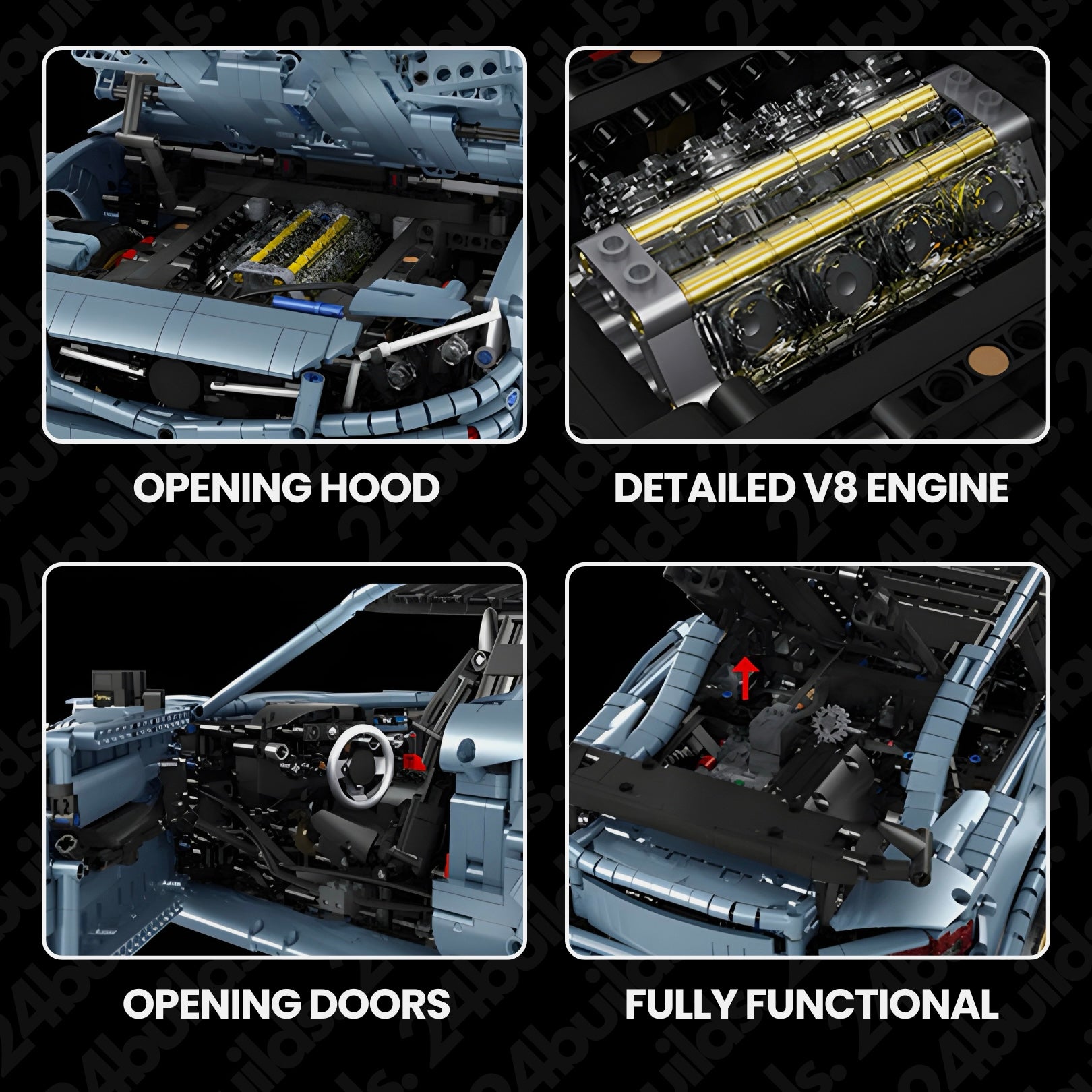The Ultimate Satin Blue C63 AMG | 3920pcs
