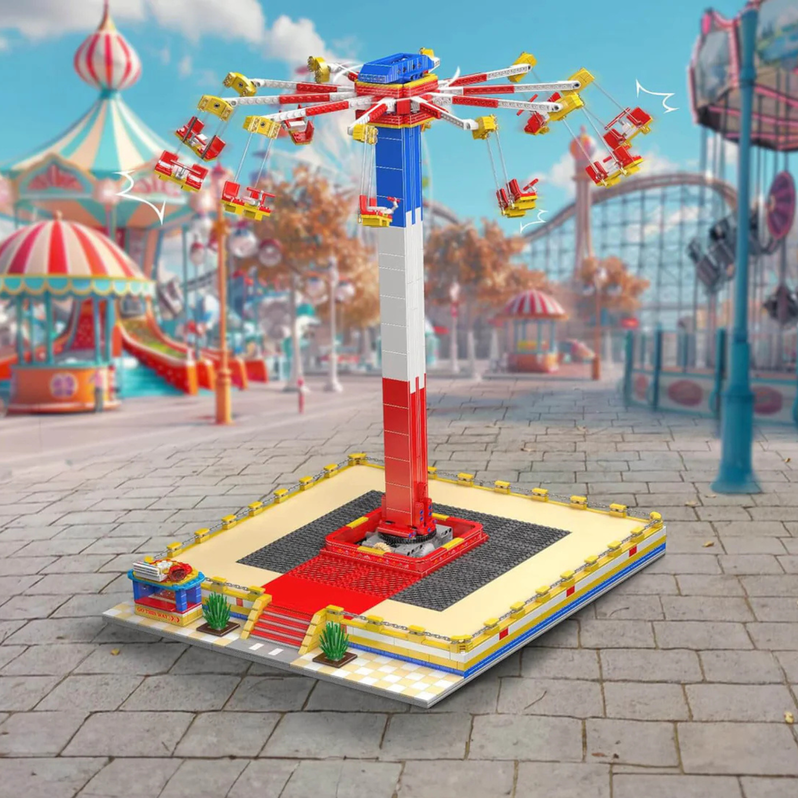 Motorised Swing Carousel | 1580pcs
