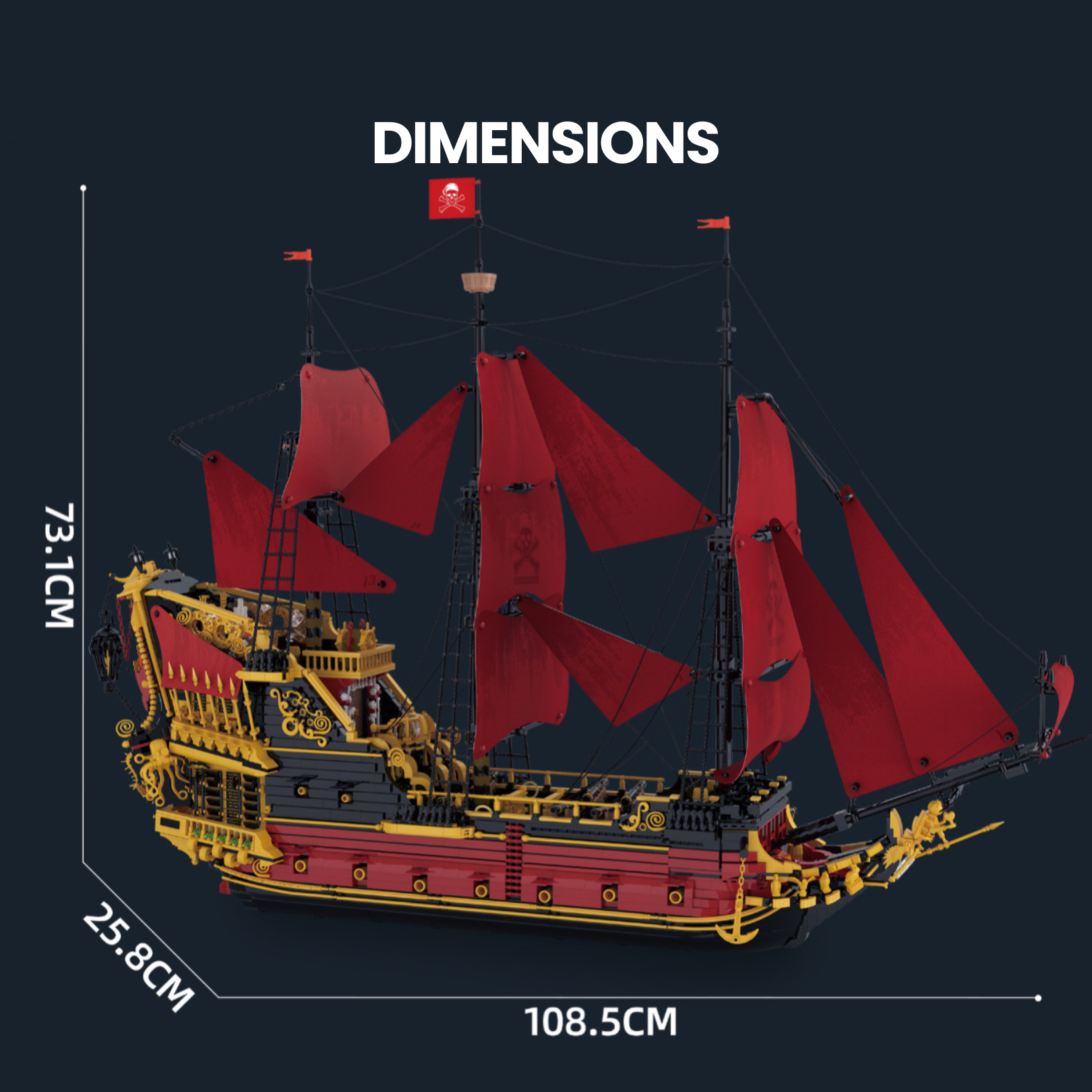 The Ultimate Revenge Sailing Ship | 5668pcs