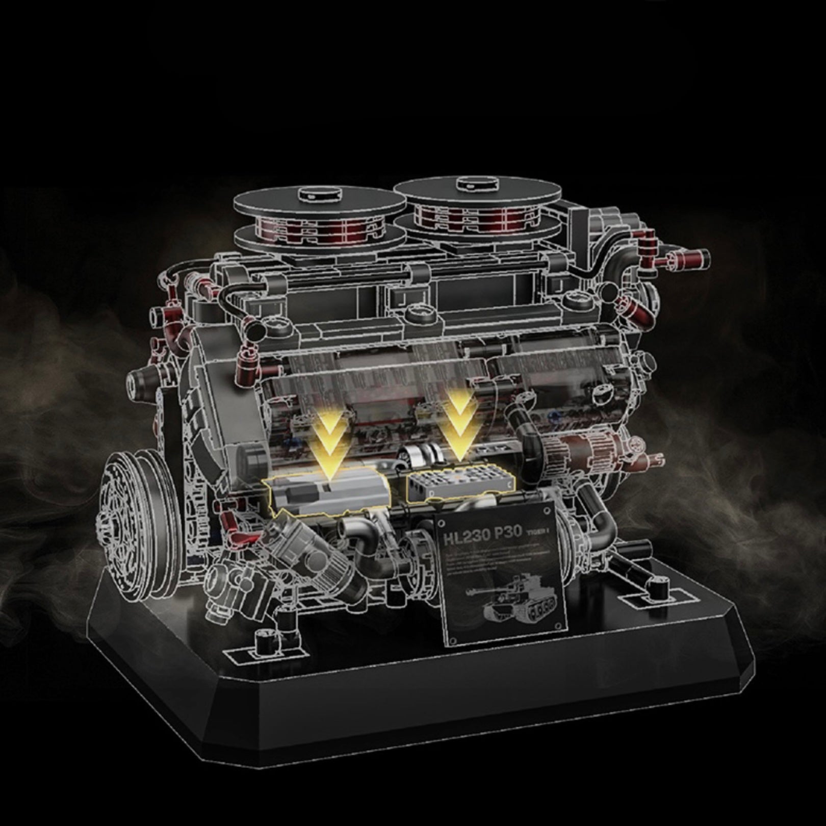 Heavy Tank V12 Engine | 1238pcs