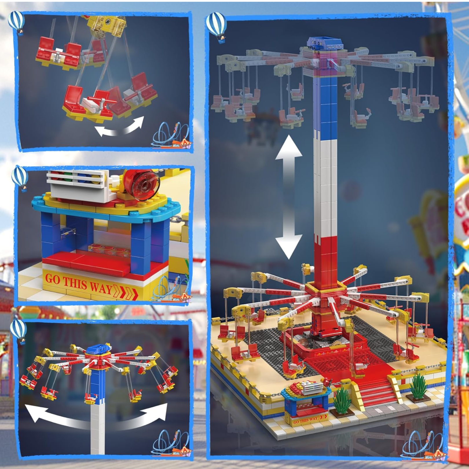 Motorised Swing Carousel | 1580pcs