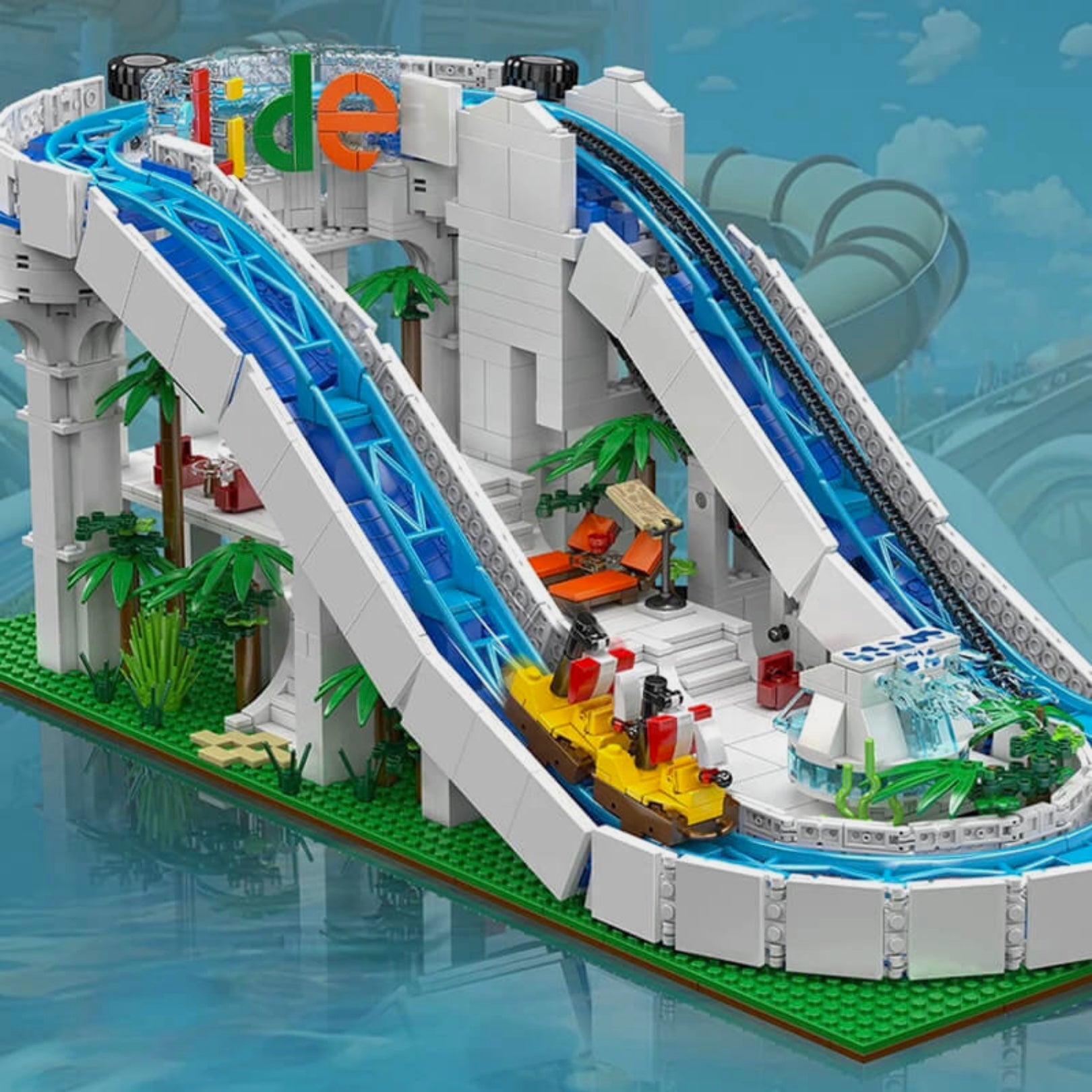 Motorised Water Slide | 2088pcs
