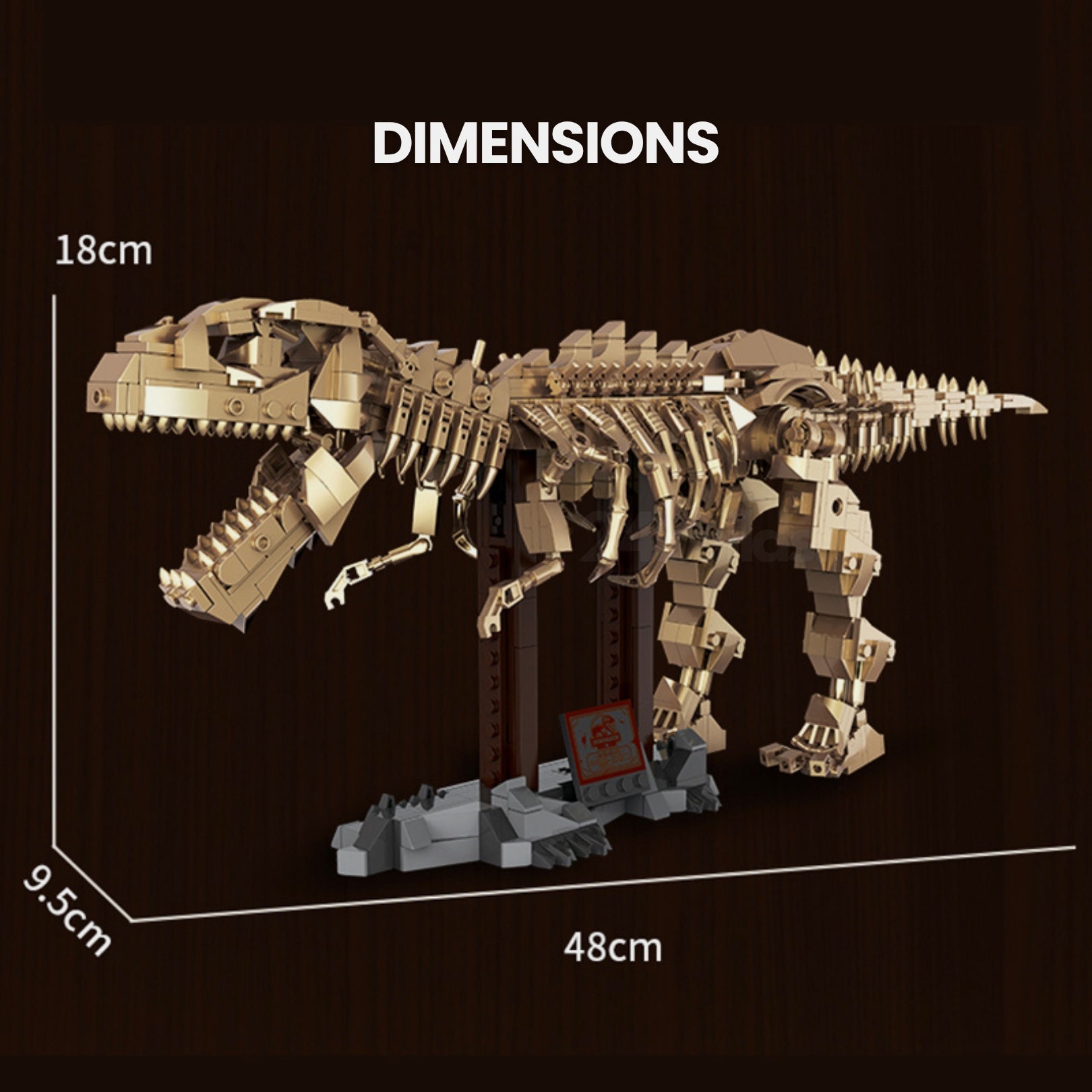 Gold Edition T-Rex | 864pcs