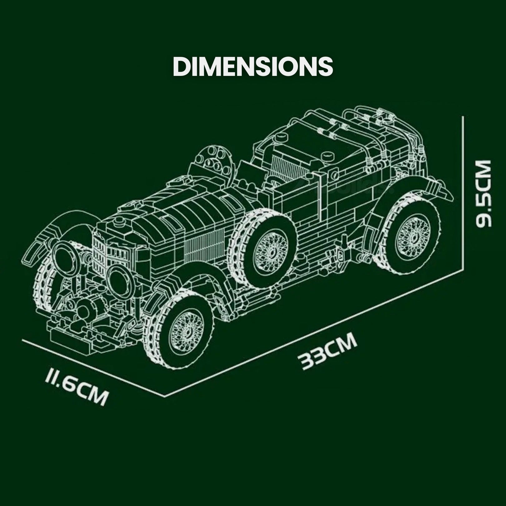 20s British Racing Car | 1148pcs