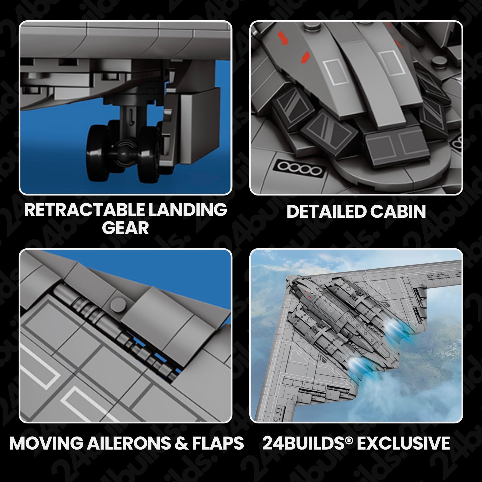 B2 Strategic Bomber | 2064pcs