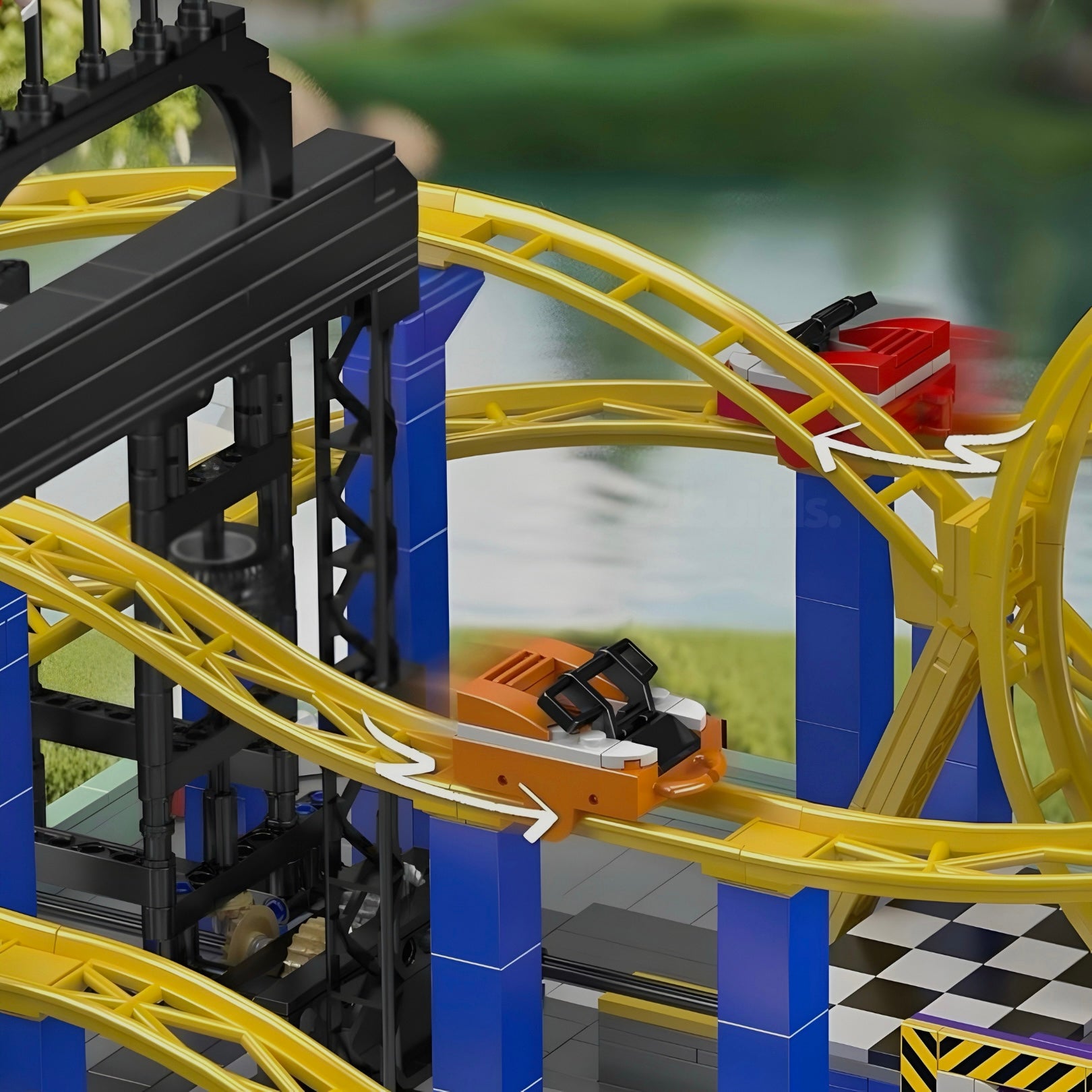 Motorised Roller Coaster | 1708pcs