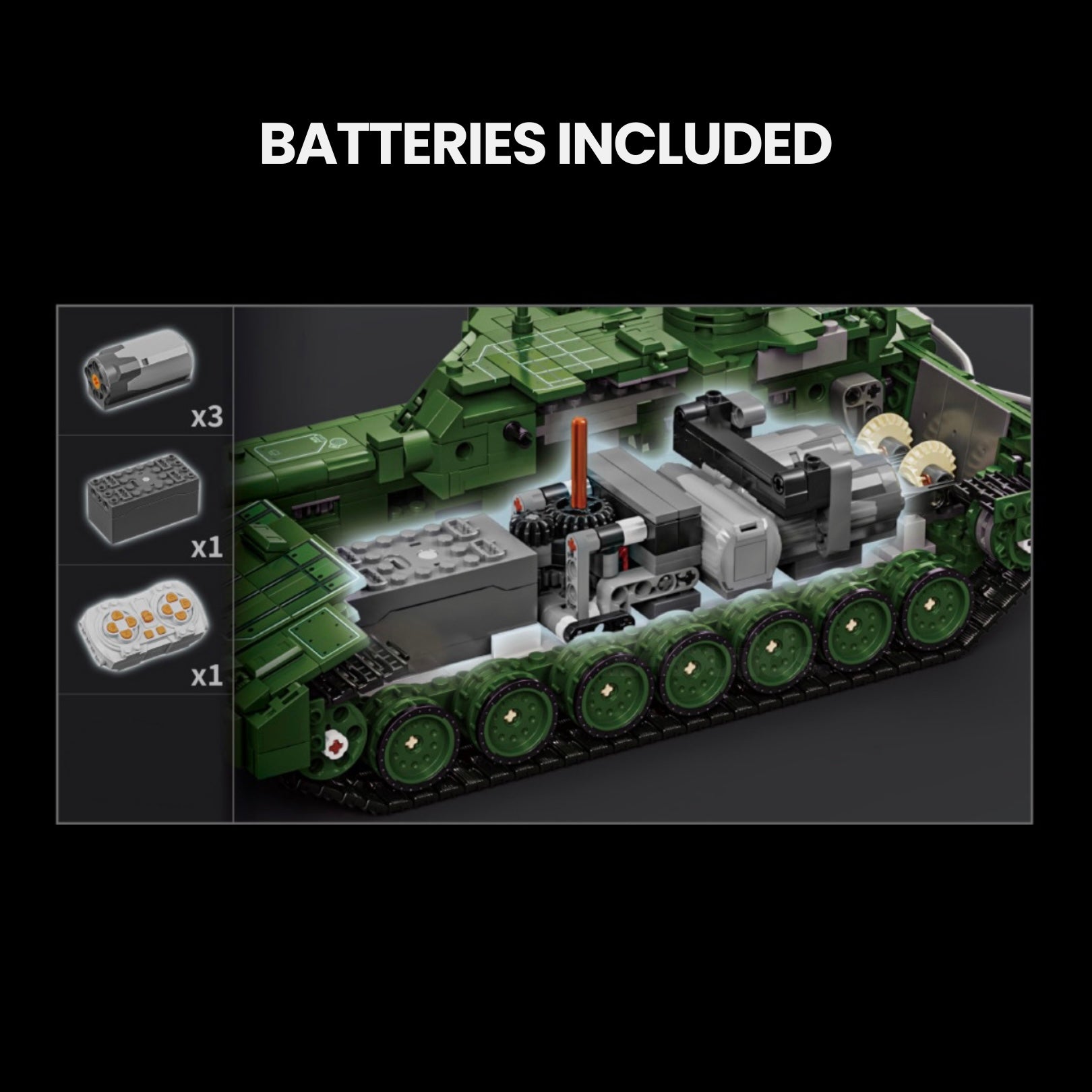 Remote Controlled T-14 Battle Tank | 2328pcs