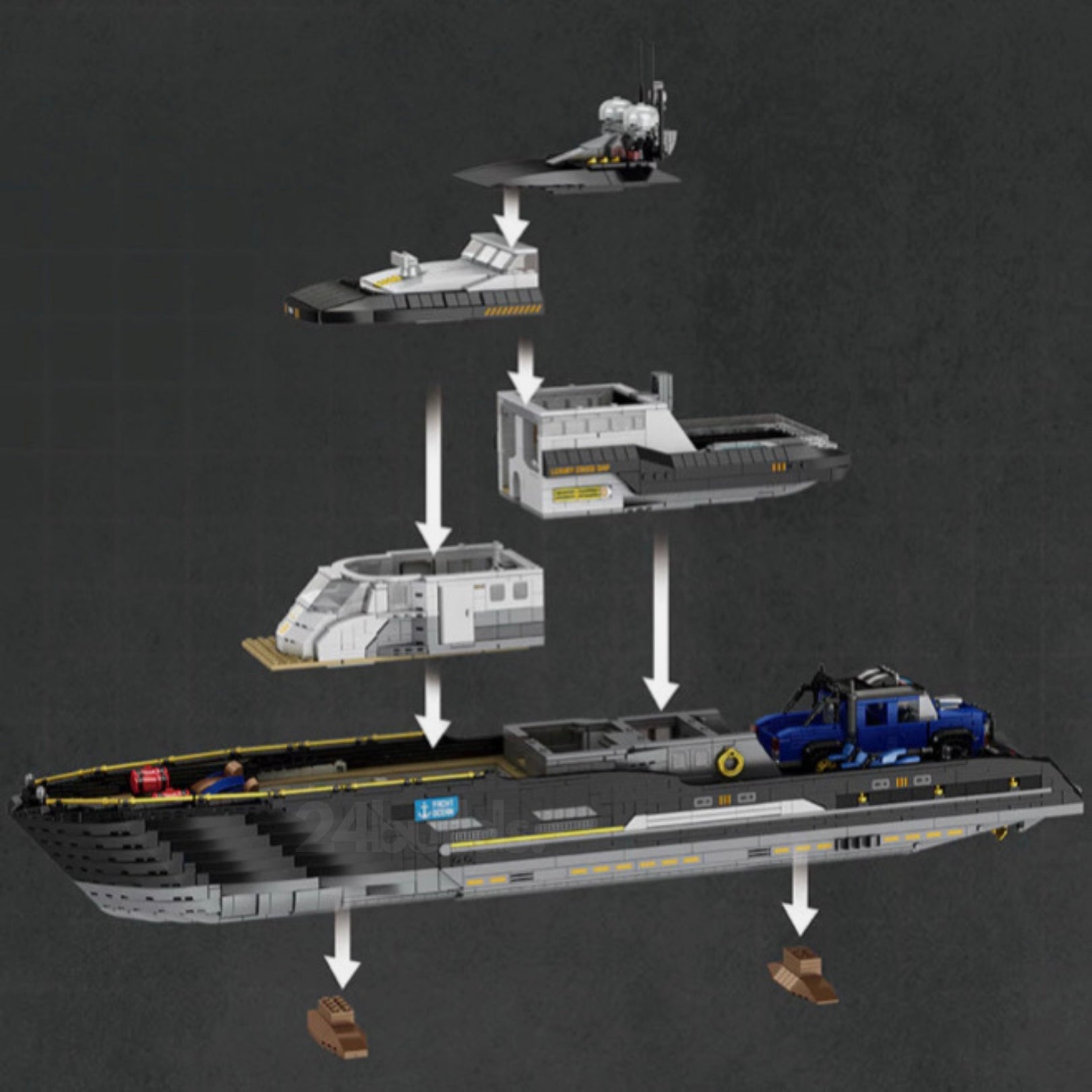 The Ultimate Luxury Yacht | 4424pcs