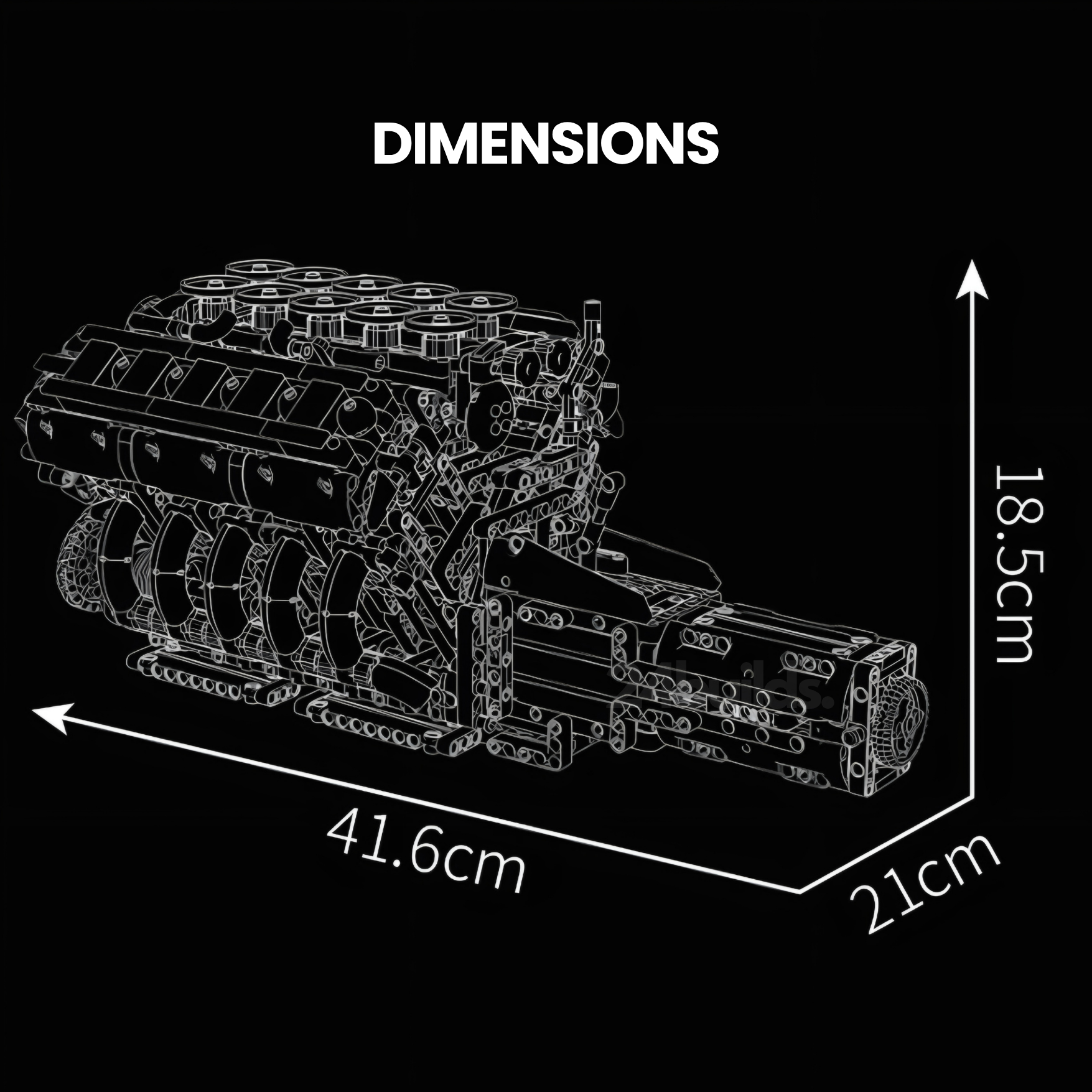 V10 Japanese Performance Engine | 1834pcs