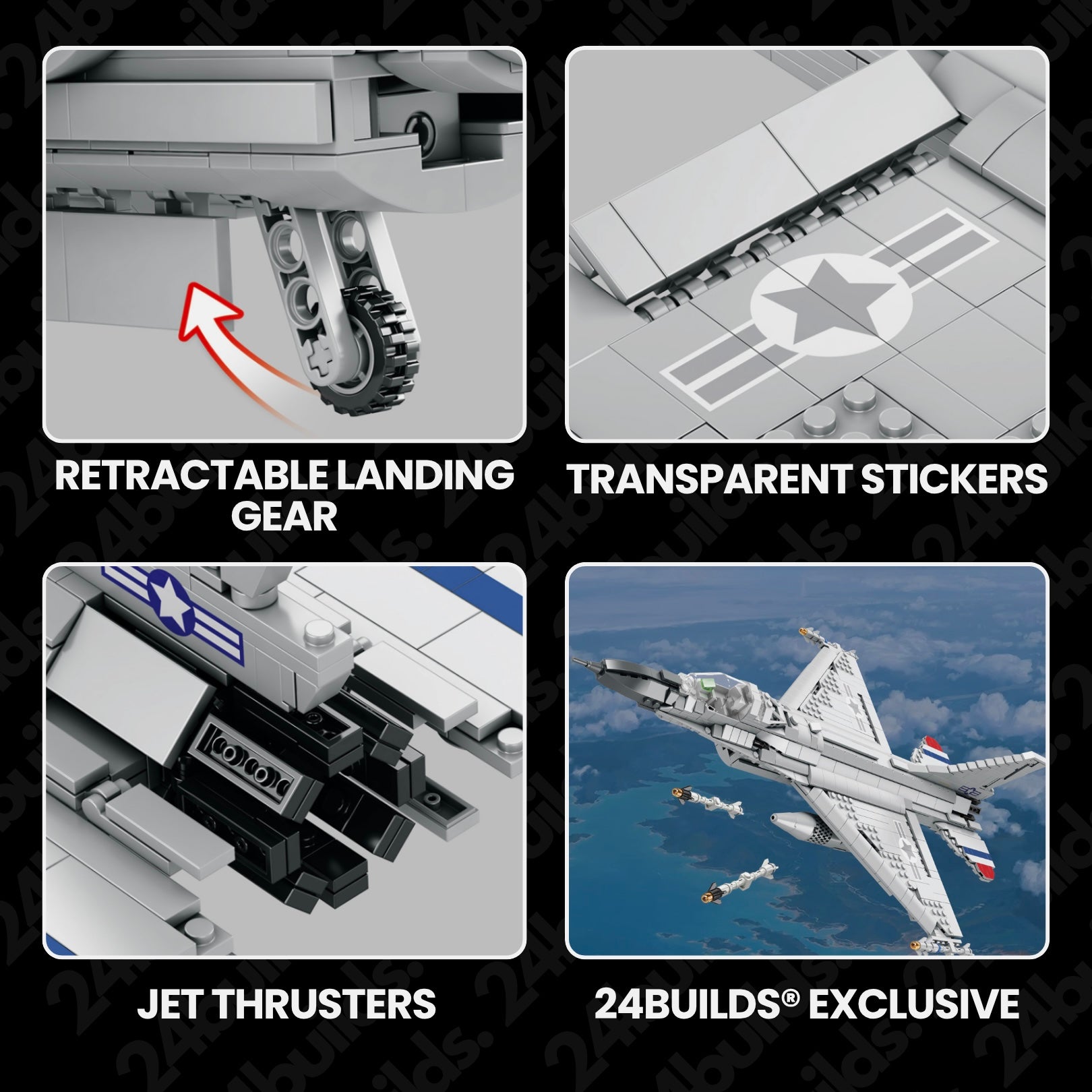 F16 Fighter Jet | 1462pcs