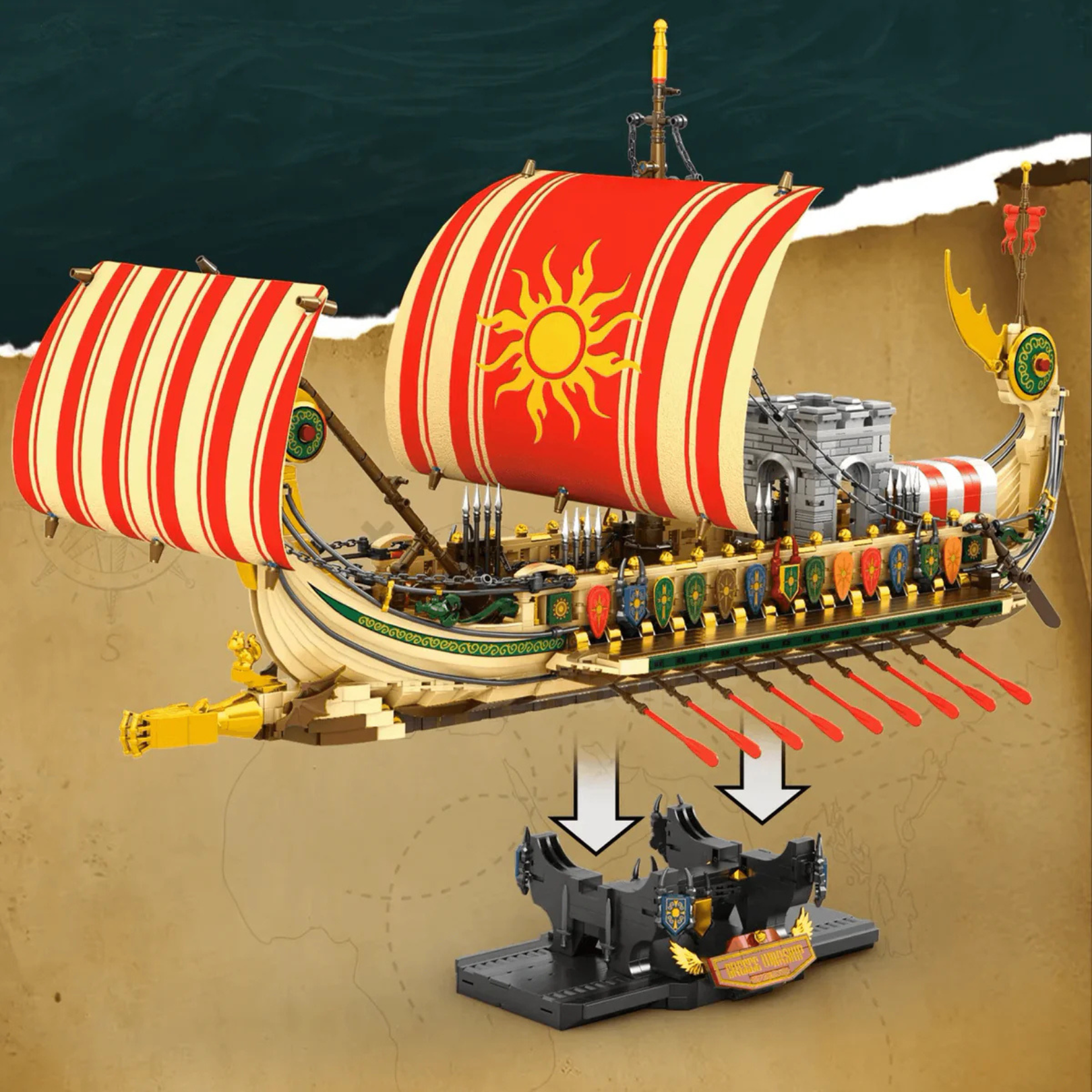 Greek Warship | 2982pcs