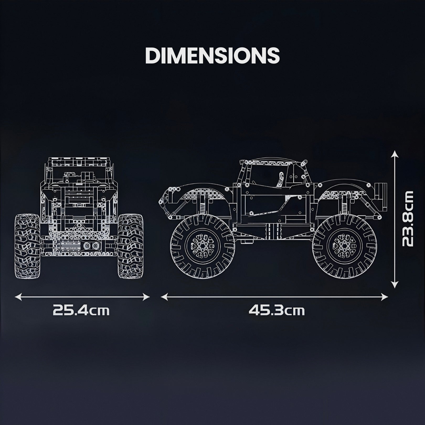 Remote Controlled Monster Truck | 1452pcs