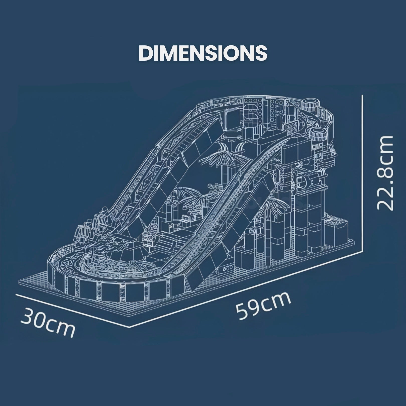 Motorised Water Slide | 2088pcs